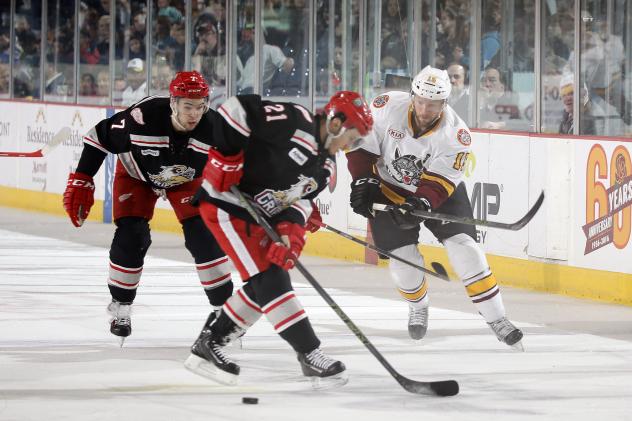 Chicago Wolves C Jeremy Welsh vs. the Grand Rapids Griffins