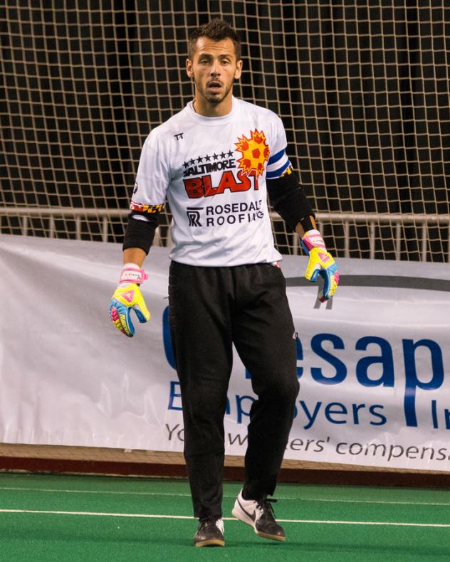 Baltimore Blast Goalkeeper William Vanzela