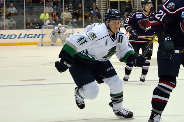 Florida Everblades Forward Jon DiSalvatore vs. the South Carolina Stingrays