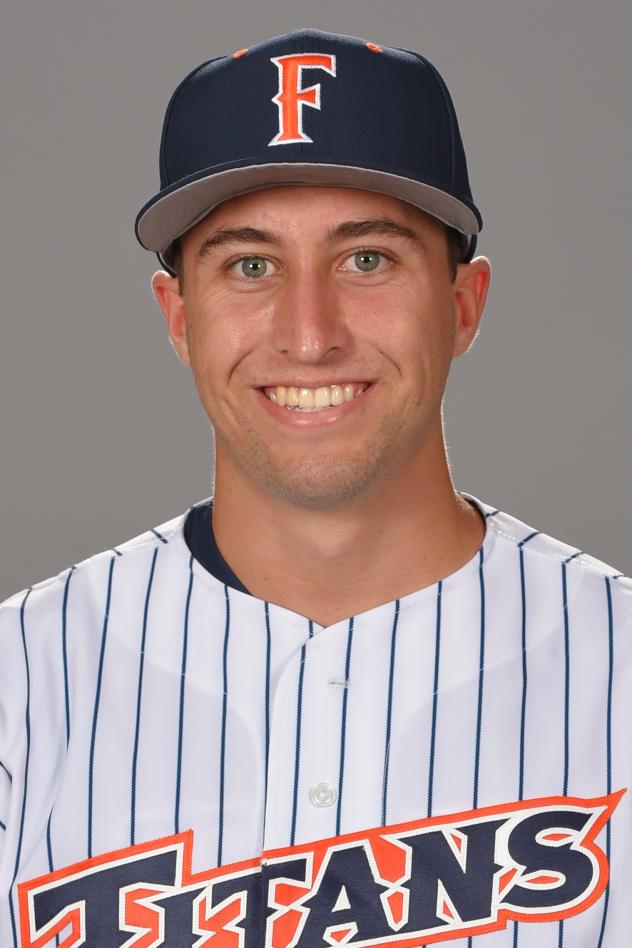 Outfielder Turner Buis with Cal State Fullerton