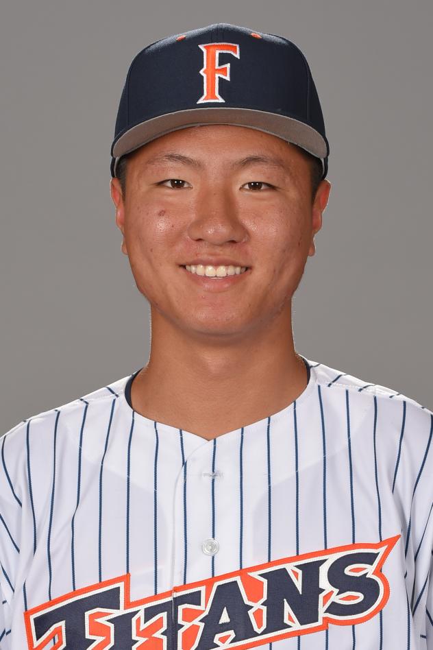 Pitcher Erik Cha with Cal State Fullerton