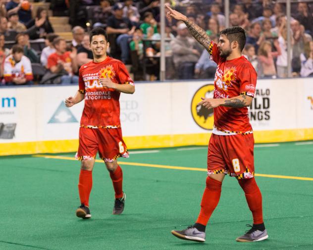 Lucas Roque of the Baltimore Blast Celebrates a Goal