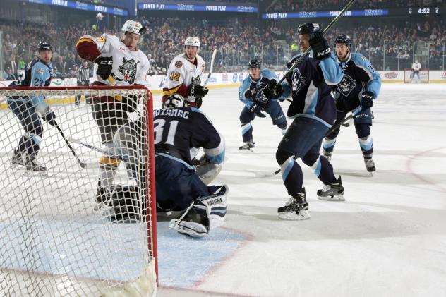 Chicago Wolves Scoring Chance vs. the Milwaukee Admirals