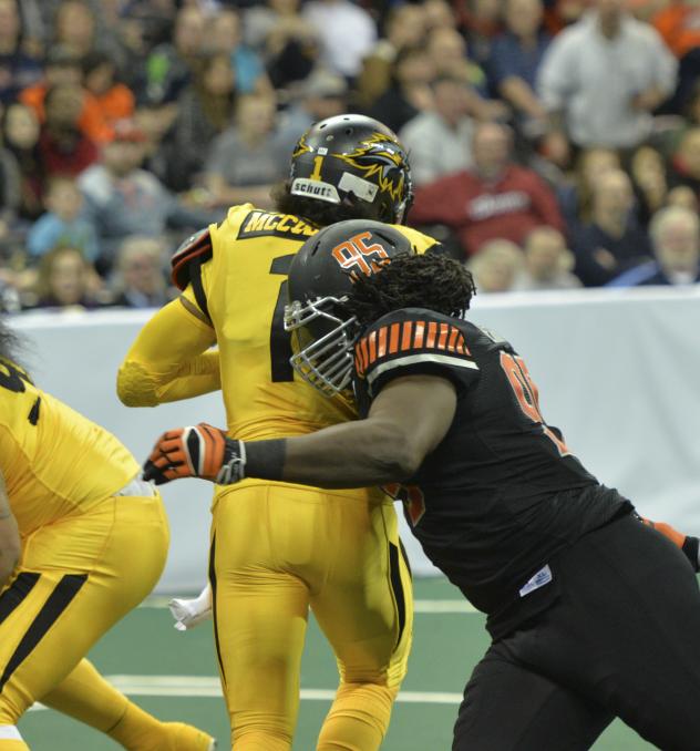 Spokane Empire Pounds Wichita Falls Nighthawks Quarterback Charles McCullum