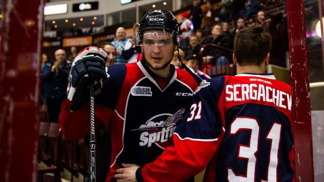 Logan Brown of the Windsor Spitfires