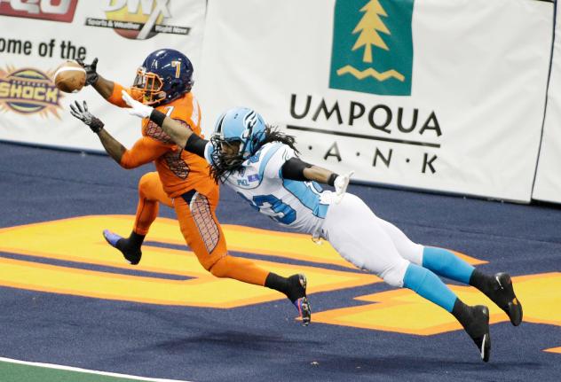 WR Mike Washington with the Spokane Shock vs. the Philadelphia Soul