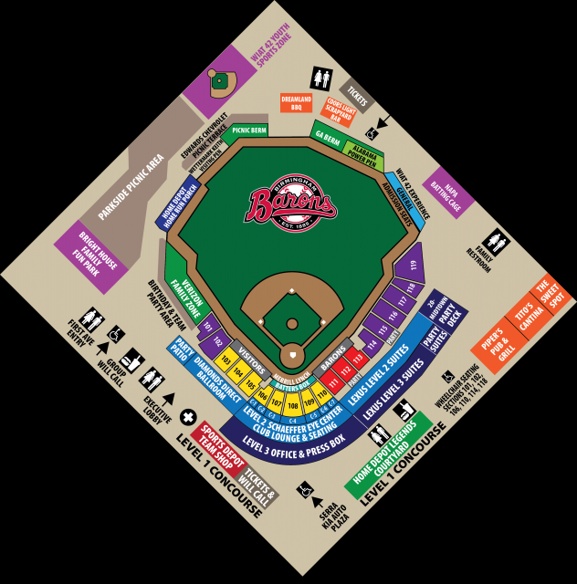 Barons Seating Chart