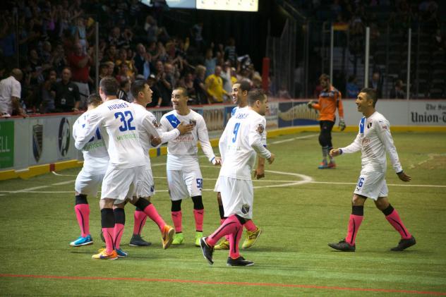 San Diego Sockers Celebrate a Goal