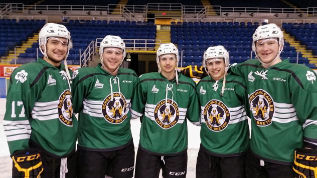 Cape Breton Screaming Eagles Show Irish Jerseys