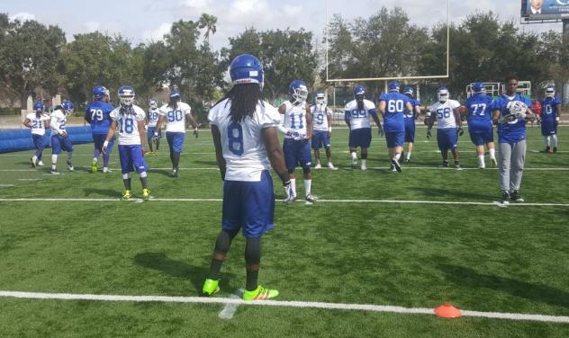 Tampa Bay Storm Face off on First Day of Training Camp