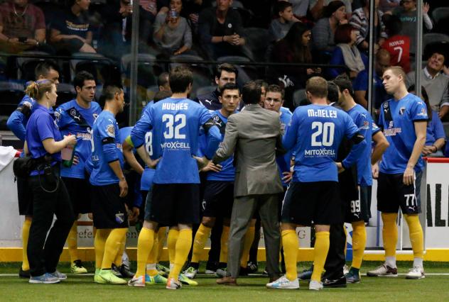San Diego Sockers Huddle