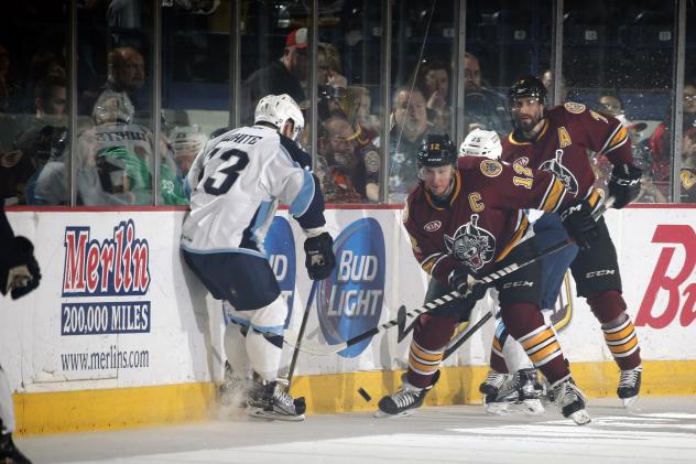 Chicago Wolves C Pat Cannone vs. the Milwaukee Admirals
