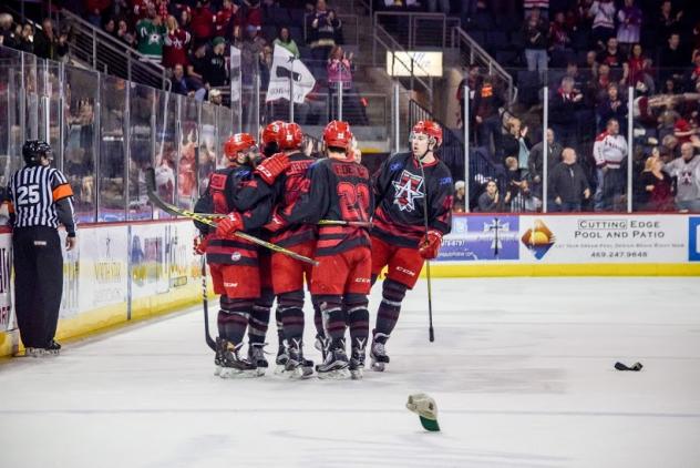 Allen Americans Celebrate a Goal