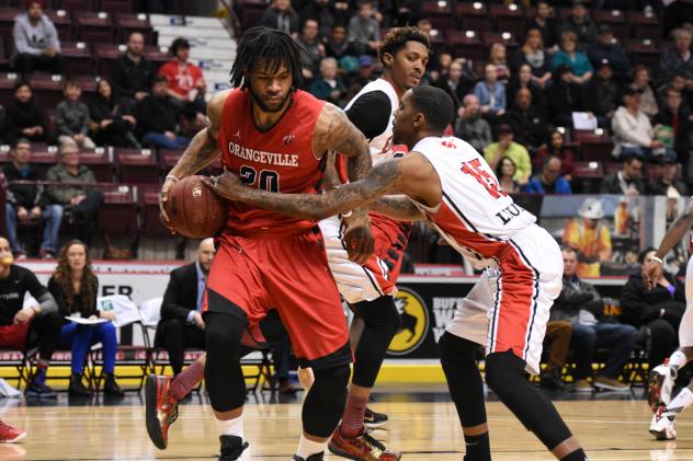 Justin Moss of the Orangeville A's vs. the Windsor Express