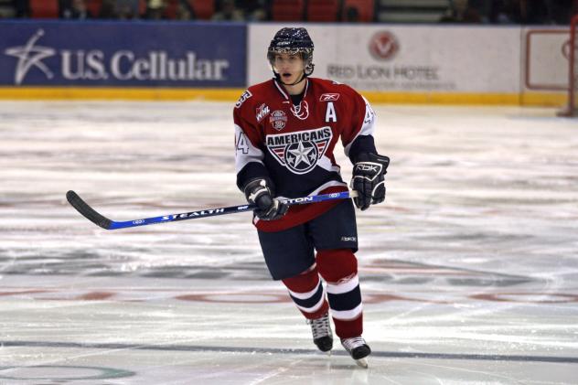 Taylor Procyshen with the Tri-City Americans