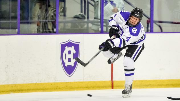 Florida Everblades Signee, Defenseman Joe McNamara with the College of the Holy Cross