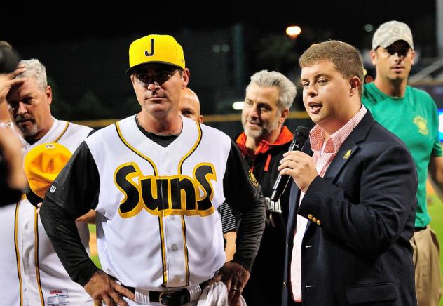 Jacksonville Suns Broadcaster Roger Hoover Interviews Manager Andy Barkett