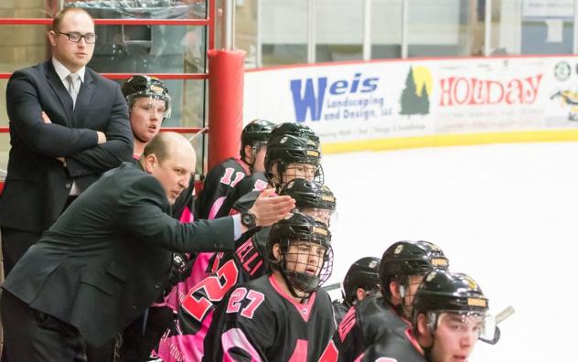 Austin Bruins Head Coach/General Manager Kyle Grabowski Makes a Point