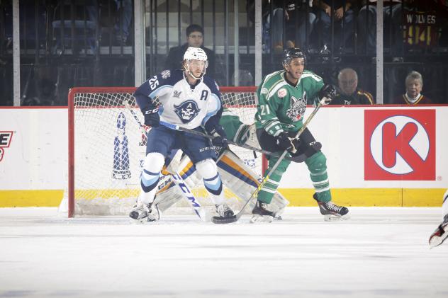 Chicago Wolves D Scooter Vaughan vs. the Milwaukee Admirals