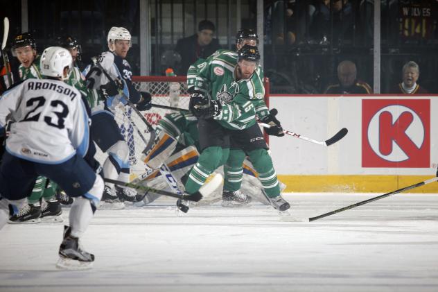 Chicago Wolves C Jeremy Welsh vs. the Milwaukee Admirals