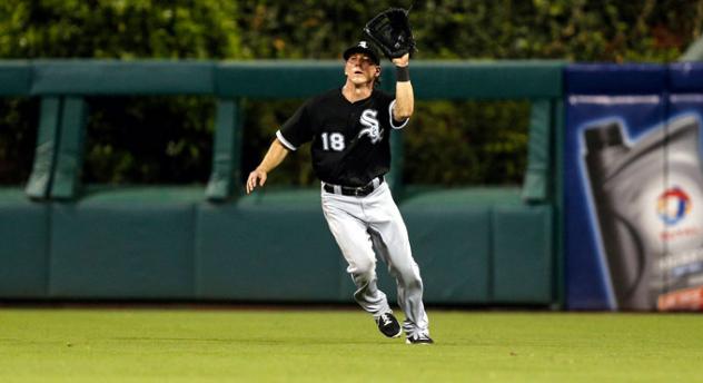 Outfielder Blake Tekotte with the Chicago White Sox