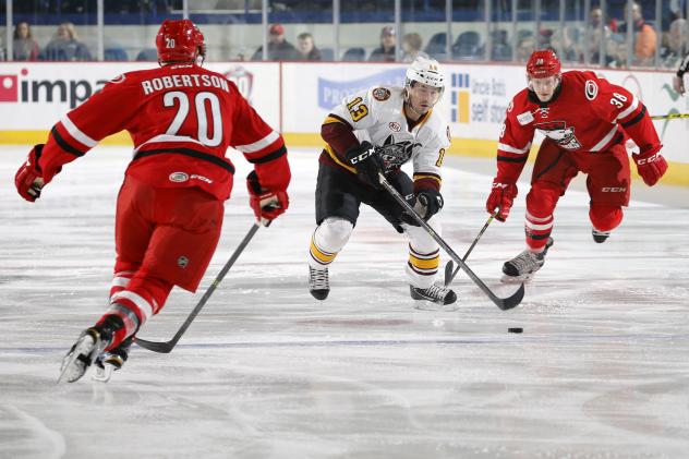Chicago Wolves F Evan Trupp vs. the Charlotte Checkers