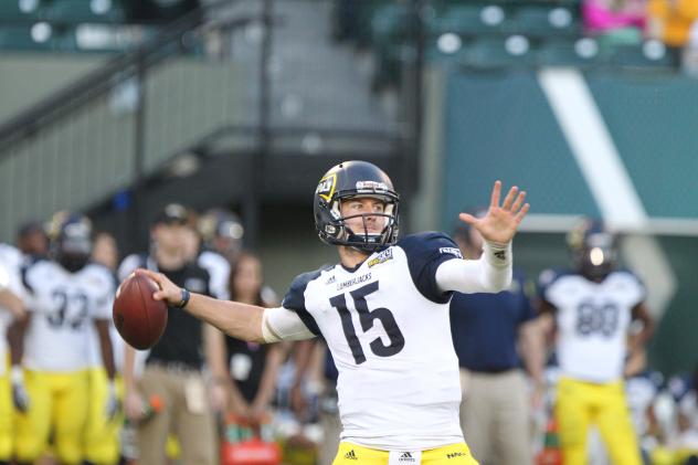 Quarterback Chase Cartwright Throws with Northern Arizona