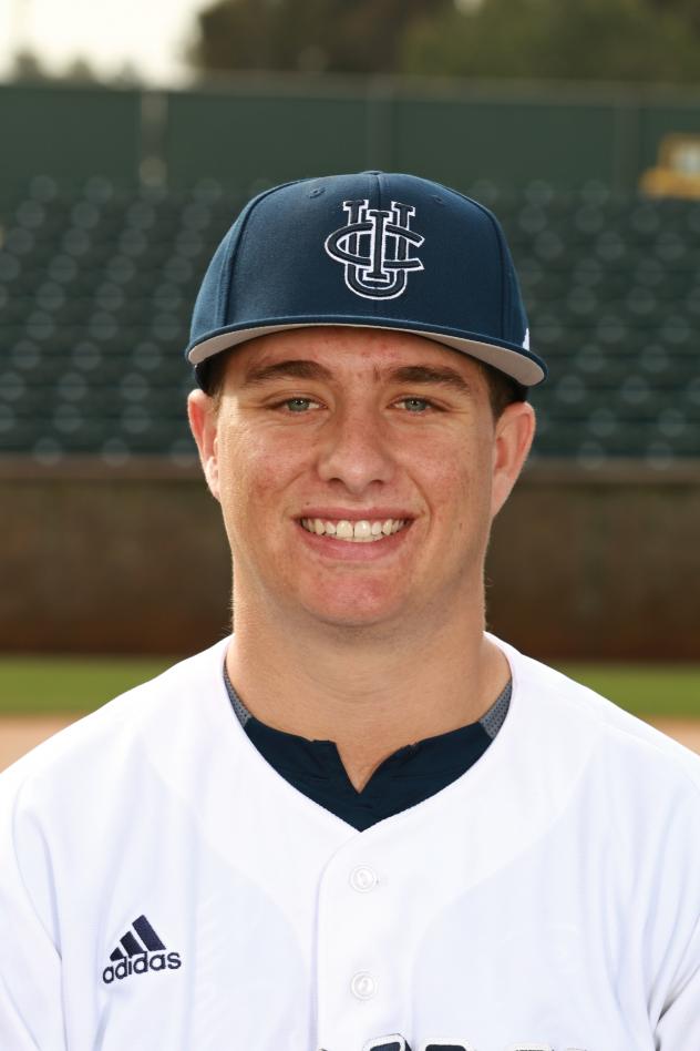 Pitcher Dylan Riddle with UC Irvine