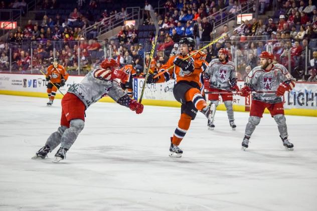Allen Americans Battle the Missouri Mavericks