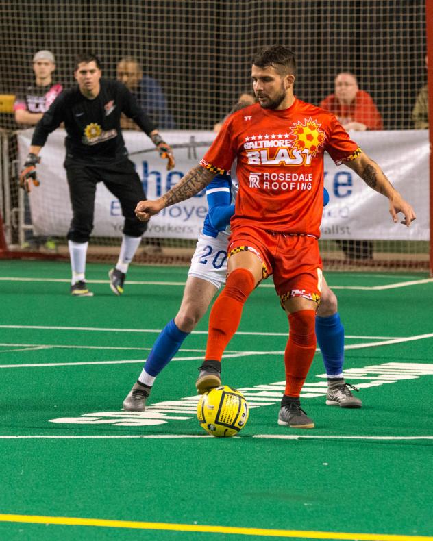 Lucas Roque of the Baltimore Blast vs. the Missouri Comets