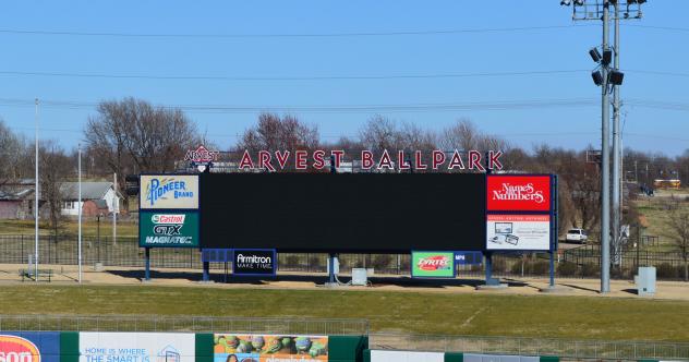 The New Video Board at Arvest Ballpark, Home of the Northwest Arkansas Naturals