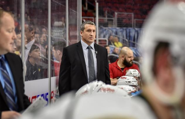 Iowa Wild Assistant Coach Pascal Rheaume vs. the Manitoba Moose