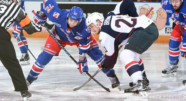 Kitchener Rangers Face off with the Windsor Spitfires