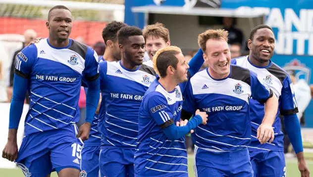 FC Edmonton Celebration