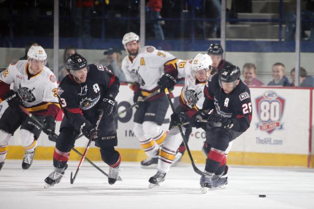 Chicago Wolves Get Physical with the Lake Erie Monsters
