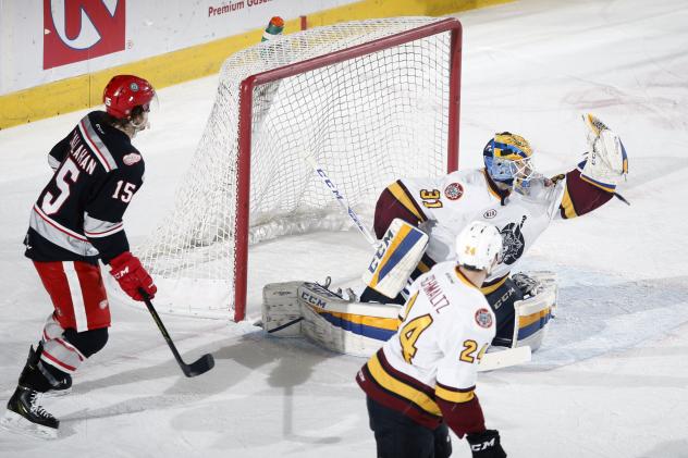 Chicago Wolves Goaltender Pheonix Copley vs. the Grand Rapids Griffins