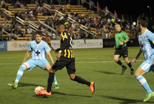 Charleston Battery Race for the Ball vs. the Wilmington Hammerheads
