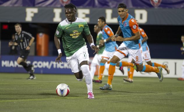 Tampa Bay Rowdies Possess the Ball vs. Miami FC