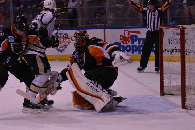 Lehigh Valley Phantoms Goaltender Martin Ouellette vs. the Wilkes-Barre/Scranton Penguins