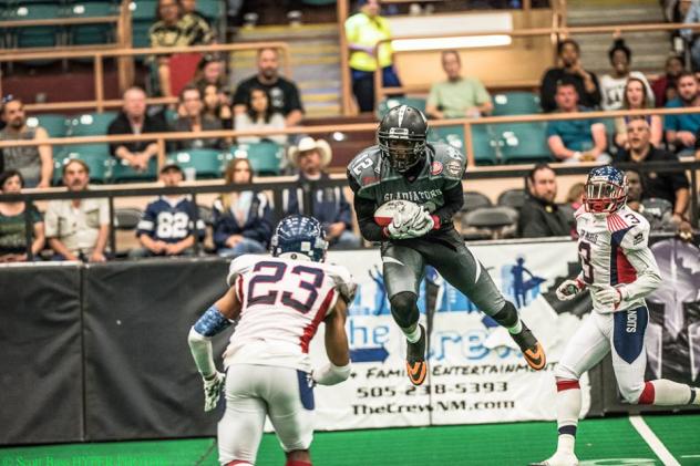 Duke City Gladiators WR Sedrick Johnson vs. the San Angelo Bandits
