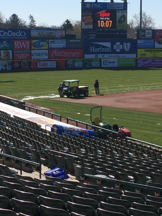 Ice Removal Finishes at ARM & HAMMER Park, Home of the Trenton Thunder