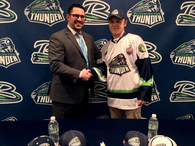 Bloomington Thunder Welcome Forward Calen Kiefiuk