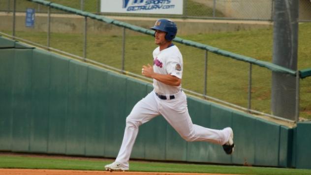 Midland RockHounds Catcher Carson Blair Rounds the Bases