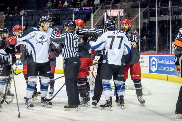 Allen Americans Battle the Idaho Steelheads