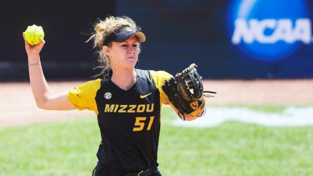 Shortstop Sami Fagan with the University of Missouri