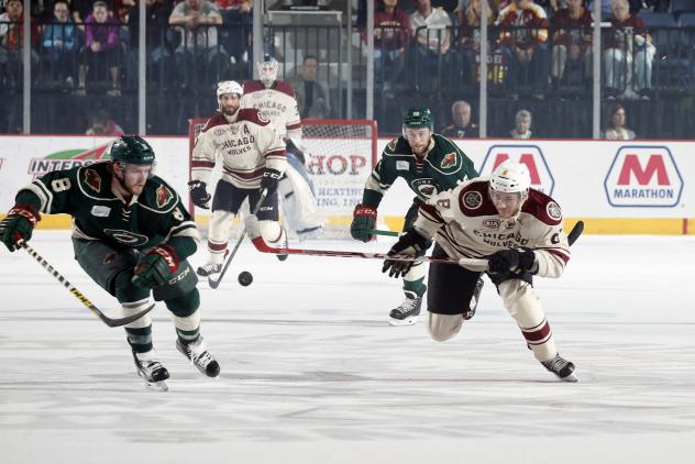 Chicago Wolves and Iowa Wild Race for the Puck
