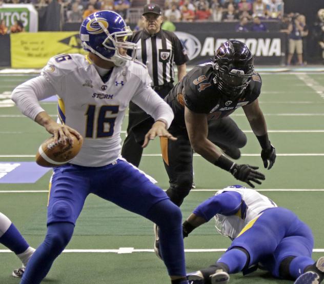 Tampa Bay Storm QB Jason Boltus vs. the Arizona Rattlers