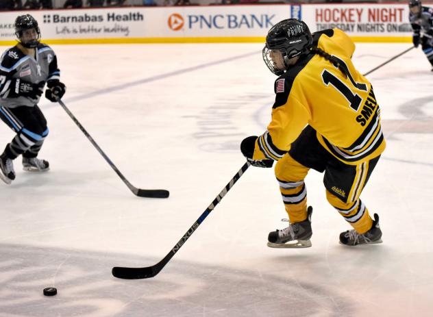 Jordan Smelker with the Boston Pride