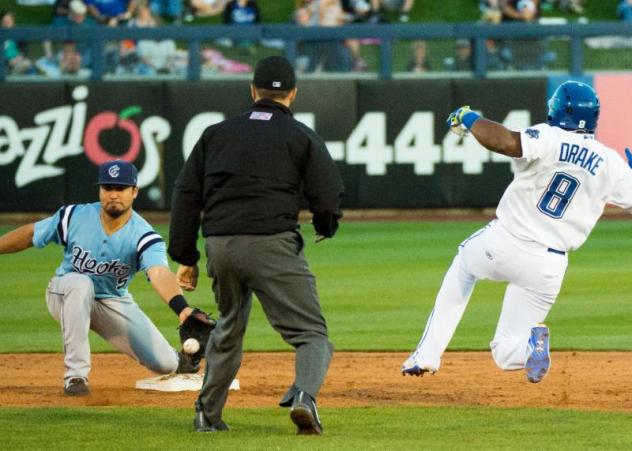 Yadir Drake of the Tulsa Drillers vs. the Corpus Christi Hooks