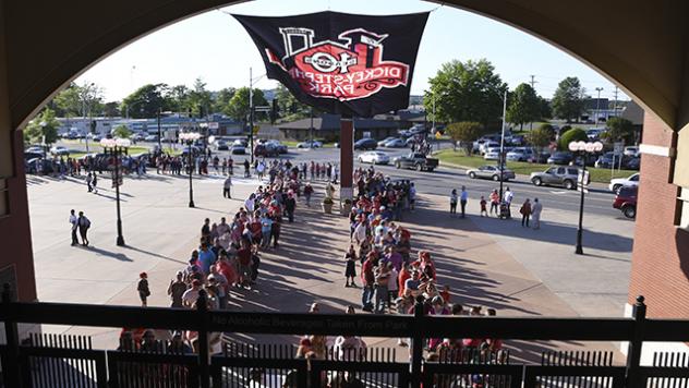 Fans Enter Dickey-Stephens Park, Home of the Arkansas Travelers